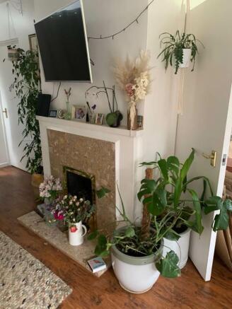 Lounge fireplace