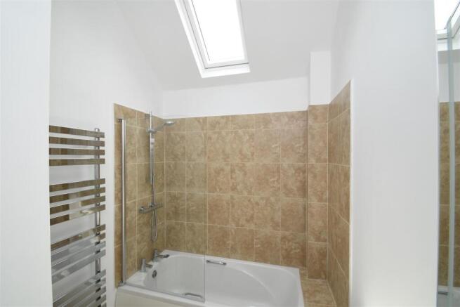 Pristine, bright bathroom
