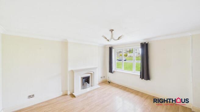 Open plan lounge and kitchen