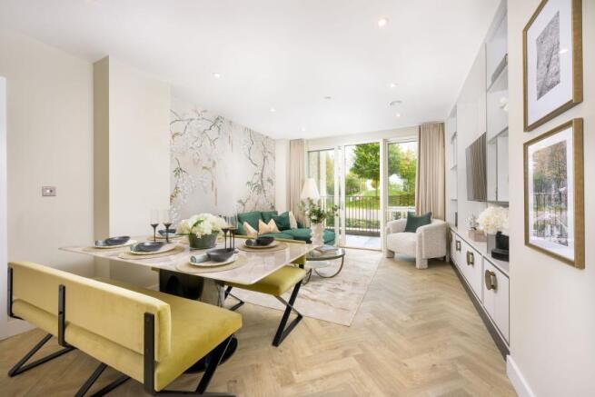 The Icon, Three bedroom show apartment, Dining/Living