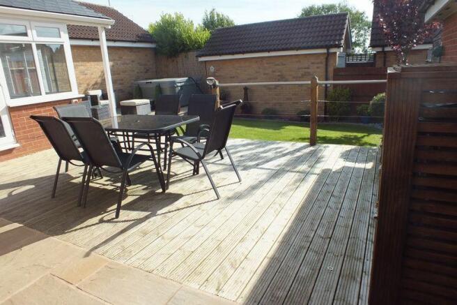 DECKED PATIO AREA