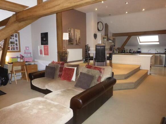 Lounge to kitchen