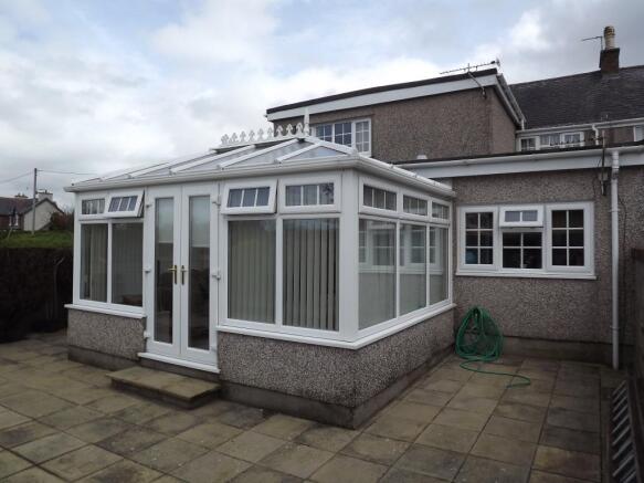 Rear patio area