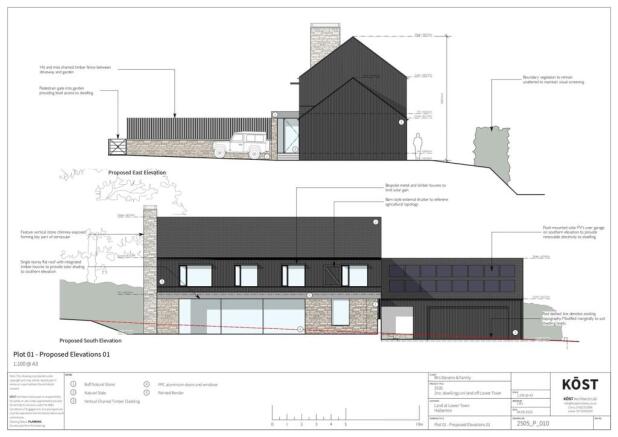 Plot 01 - Proposed Elevations