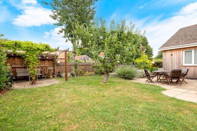 Rear garden seating area
