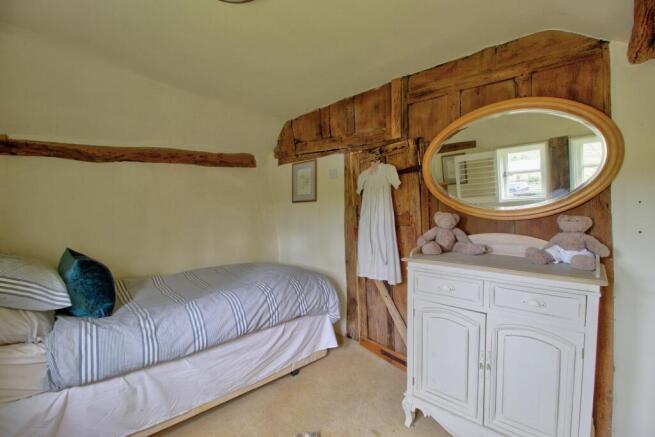 Child's bedroom has built-in storage