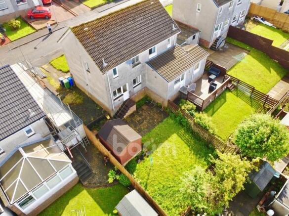 Newton Road, Lenzie drone shot
