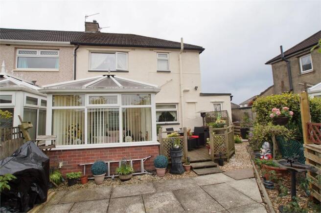 Rear of property
