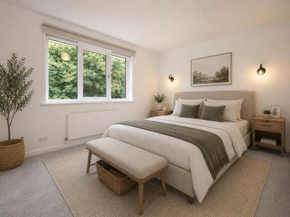 VIRTUALLY STAGED BEDROOM 1
