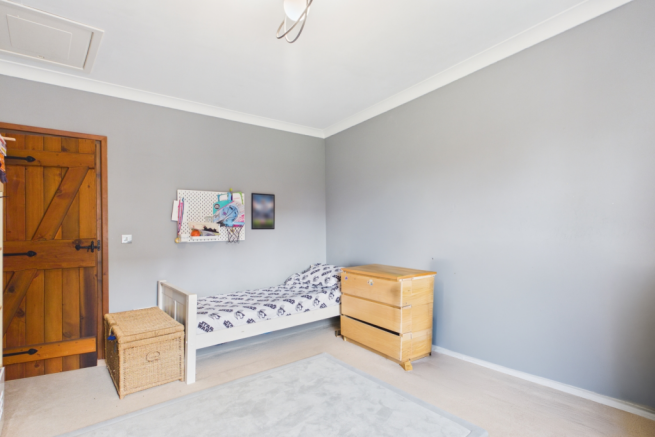 So much space! This room easily accommodates a dou