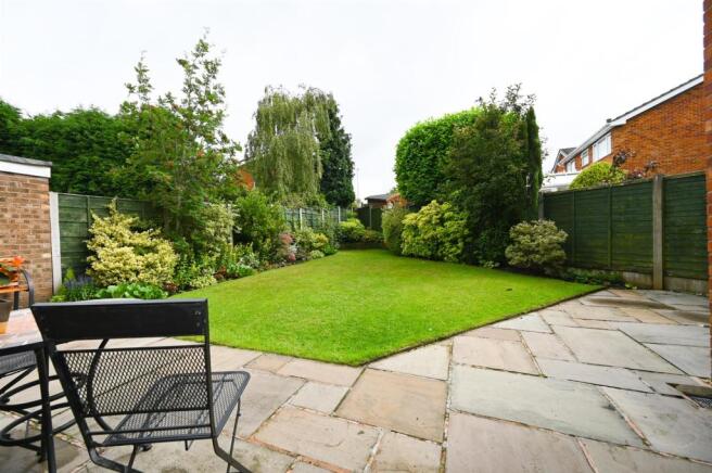 Private rear gardens