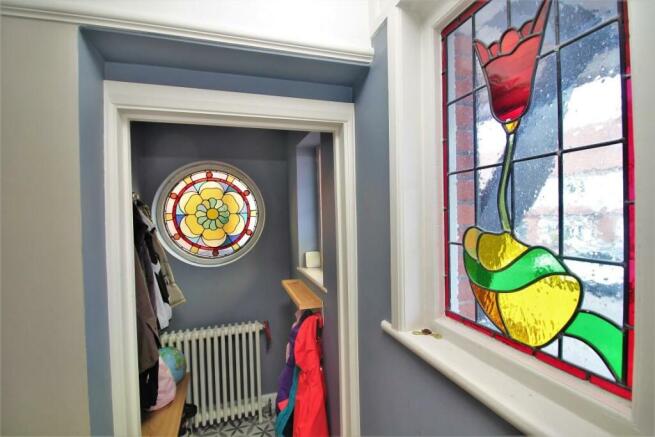 Stained Glass windows in Entrance Hall