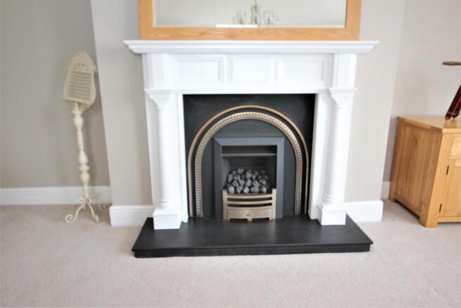Lounge fireplace