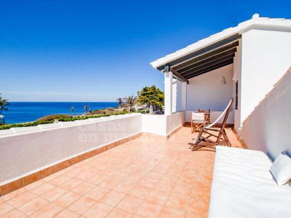 Terrace with sea views Chalet Cap den Font