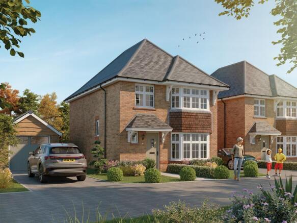 External CGI in brick of the Stratford Lifestyle, a 3 bedroom house