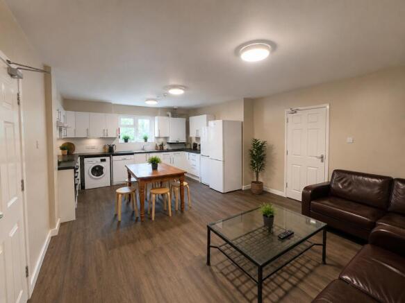Bright and spacious open-plan living area...