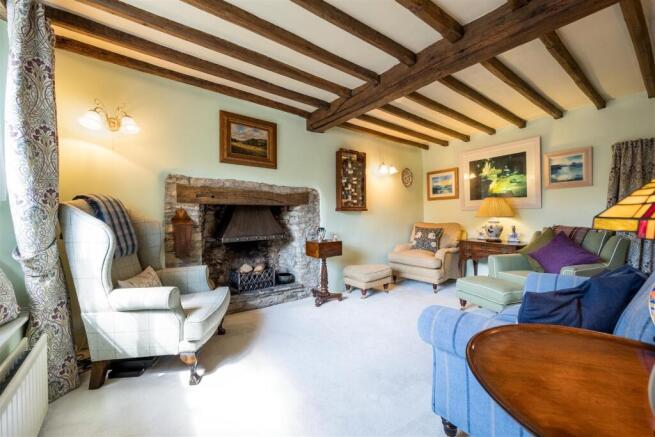 A fine stone fireplace