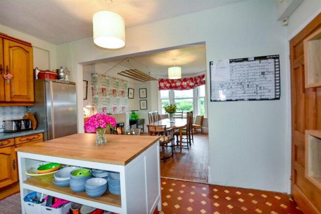 The open plan kitchen