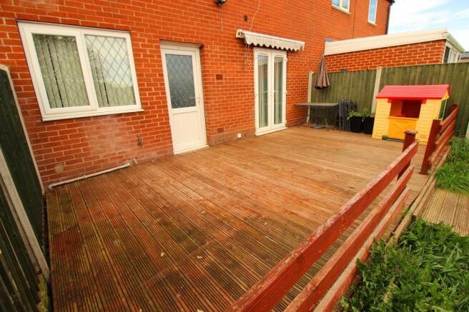 Rear decking.