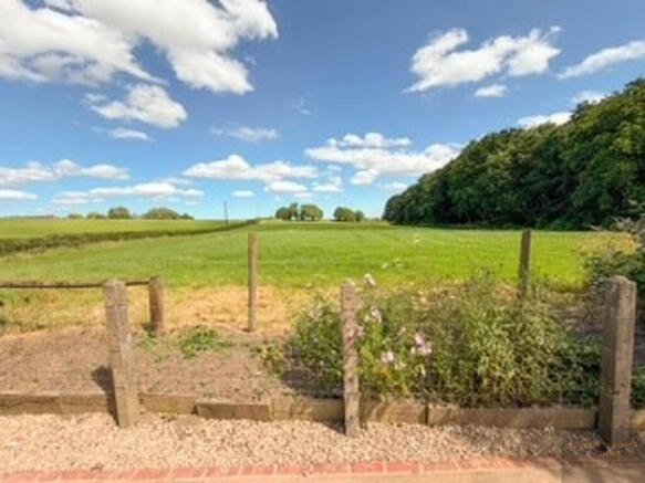 fields to rear