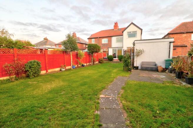 Rear of property