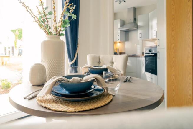 Show home dining area