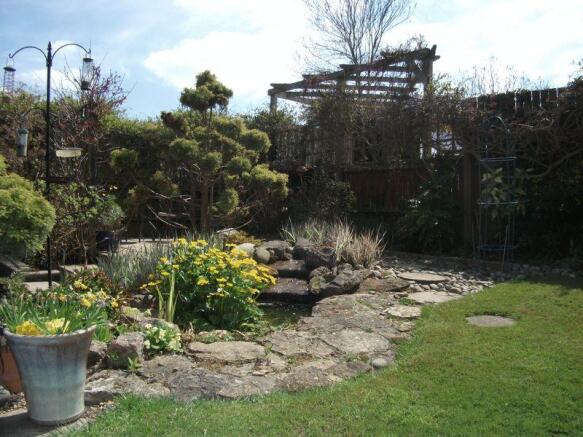 Landscaped rear...