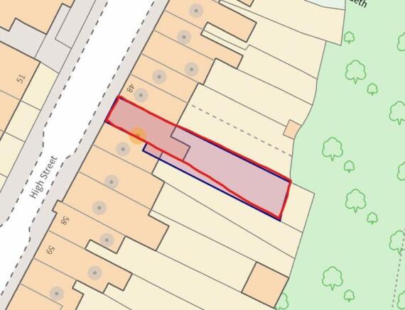 location only - red indicates house