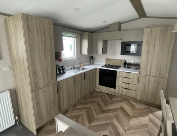 Modern Fitted Kitchen With Integrated Appliances A