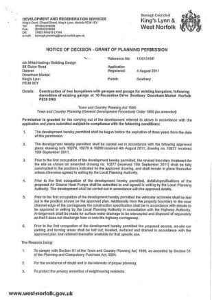 Planning Letter