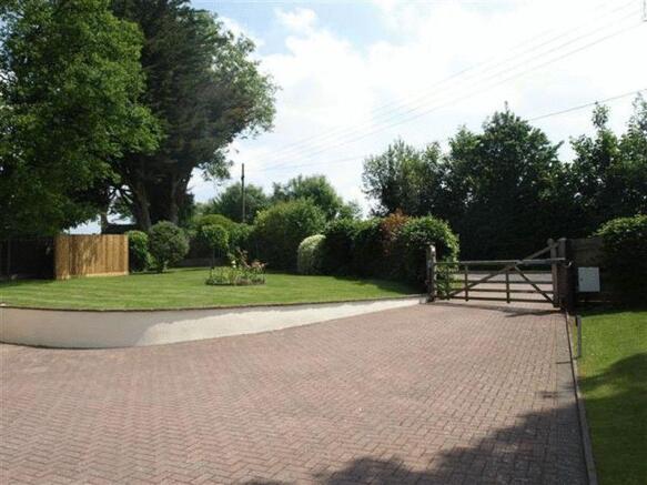 Gated Front Driveway