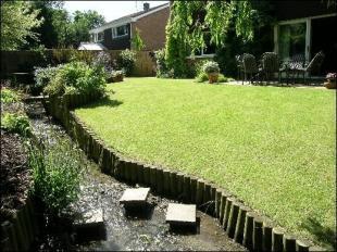 Brook in garden