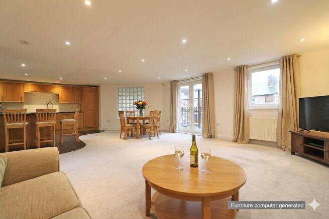 Open Plan dining lounge & Kitchen