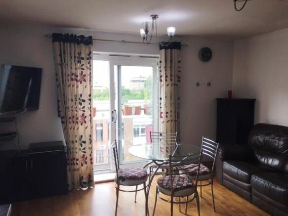 Living area with balcony