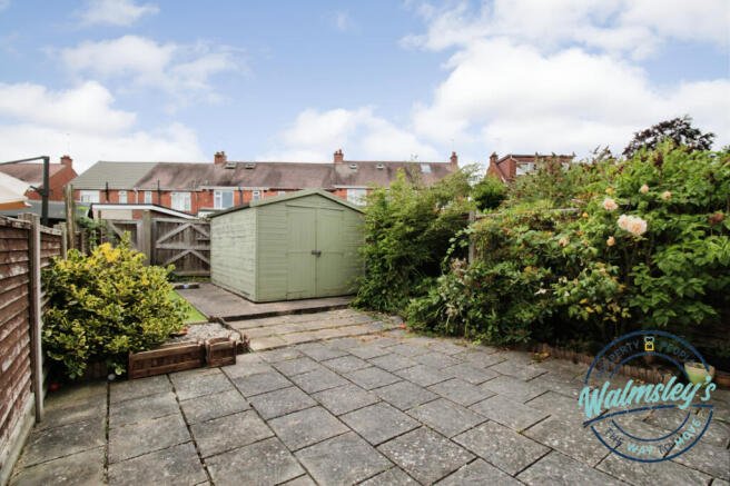 Rear South facing patio