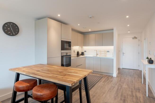 Open plan kitchen living area