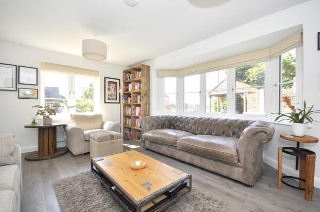 Elegant Lounge with large bay window