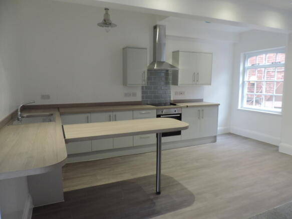 Large open plan kitchen