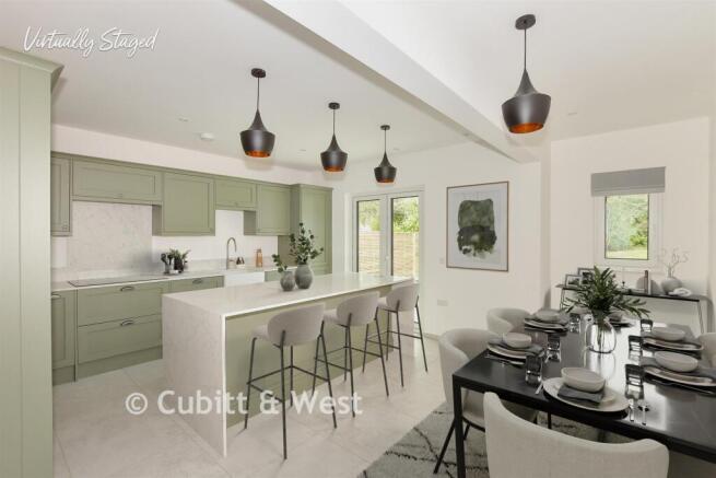 Staged Kitchen Diner