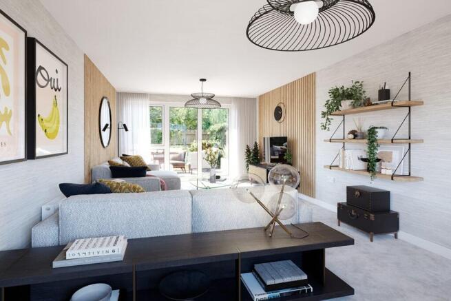 Ample room for 2 sofas, ideal for those cosy nights in