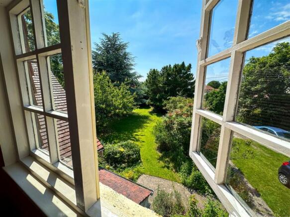 VIEWS TO FRONT GARDEN FROM BEDROOM TWO