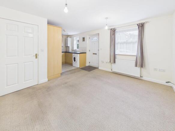 open plan lounge & kitchen