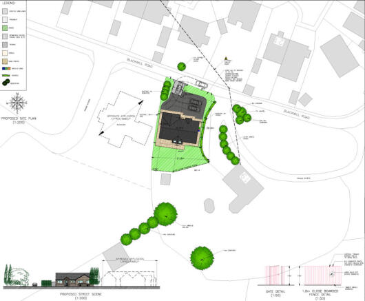 Proposed site pla...