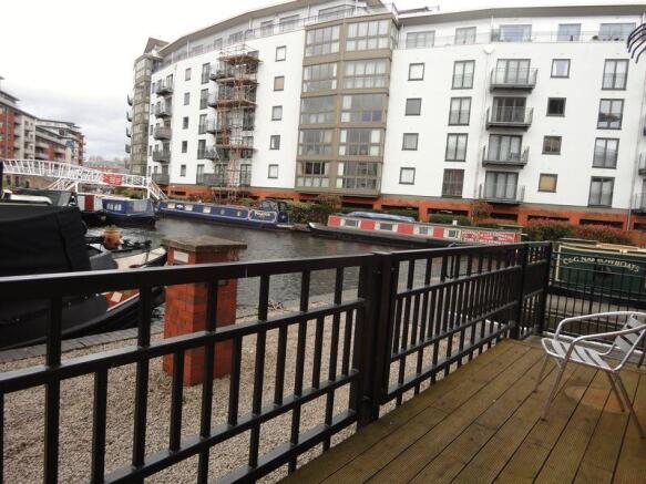 decking overlooking the canal