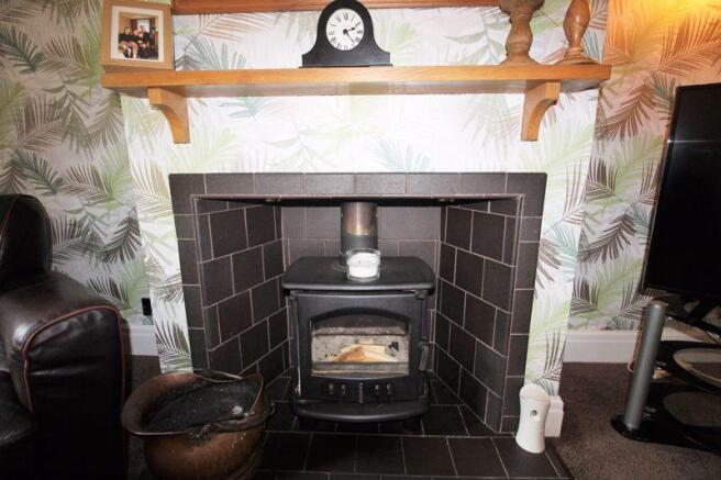 Log Burner in Family Room