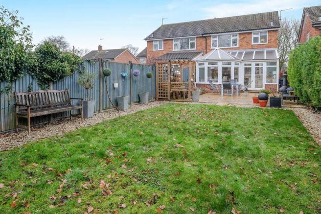 Rear garden an...