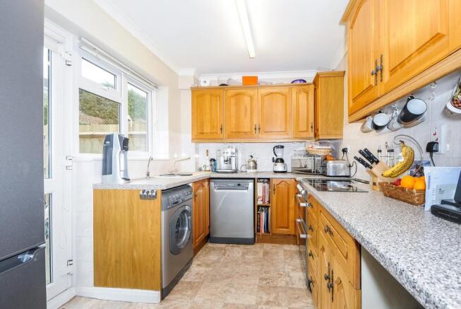 Kitchen before tenant moved in
