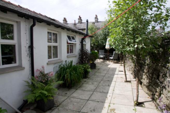 Paved courtyard
