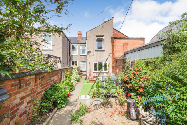 Rear gardens and elevation