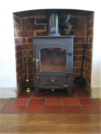 with wood-burner